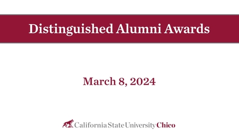 Thumbnail for entry Distinguished Alumni Awards 2024
