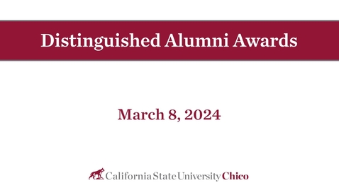 Thumbnail for Distinguished Alumni Awards 2024