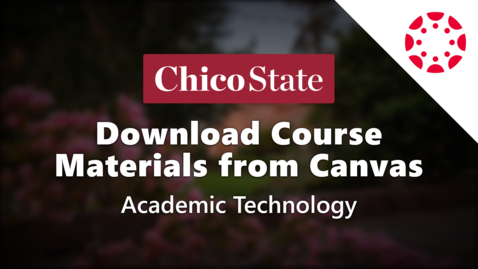 Thumbnail for Download Course Content from Canvas