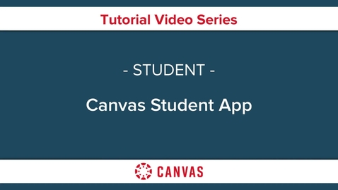 Thumbnail for Canvas Student App