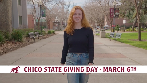 Thumbnail for entry Chico State Giving Day 2024 - Giving Day is March 6th 