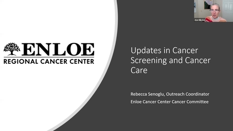 Thumbnail for entry OLLI Healthier You! Lecture Series: Session 5, Cancer Screening &amp; Prevention