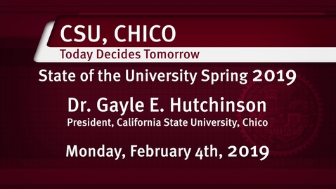 Thumbnail for Spring 2019 - State of the University