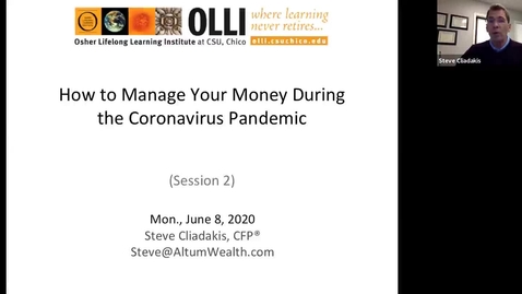 Thumbnail for entry How to Manage Your Money During the Coronavirus Pandemic - Session Two