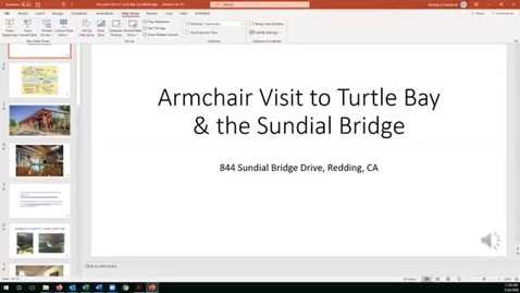 Thumbnail for entry Armchair Visit to Turtle Bay &amp; the Sundial Bridge