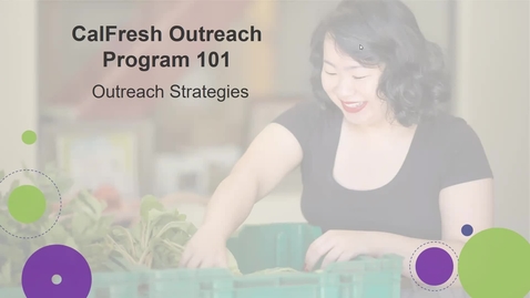 Thumbnail for entry Outreach Strategies