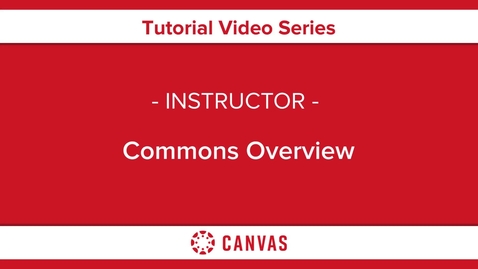 Thumbnail for Commons Overview