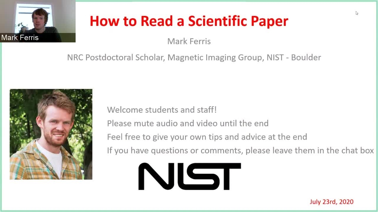 How to Read a Scientific Paper