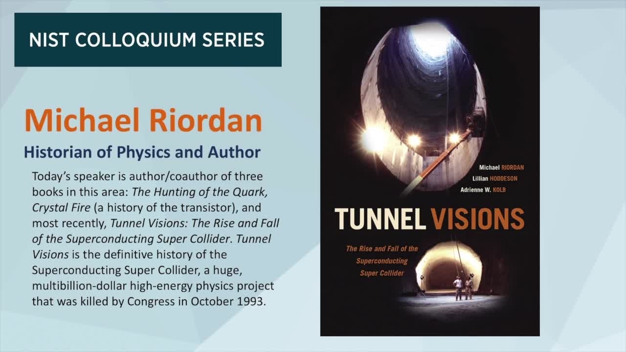 NIST Colloquium Series: Michael Riordan