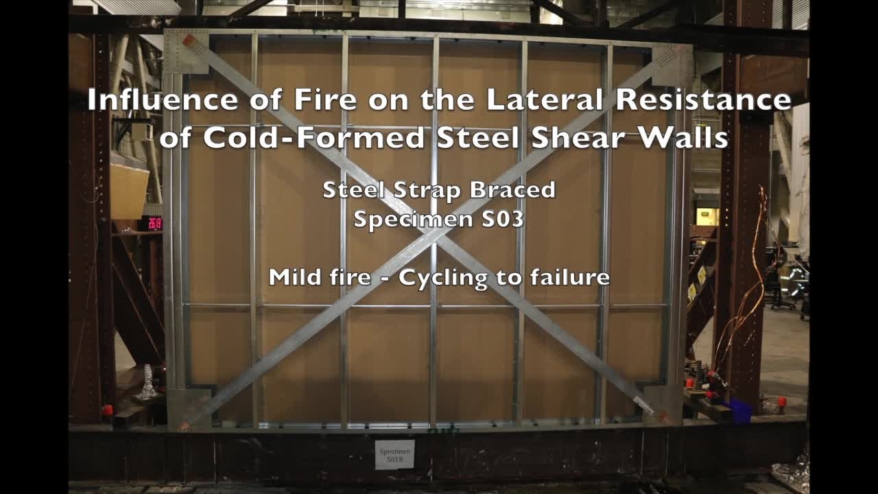 Cold-Formed Steel Shear Wall Structure-Fire Interaction (Specimen S03)