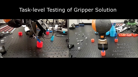 Comparative Peg-in-Hole Testing of Robotic Hand and Gripper | NIST