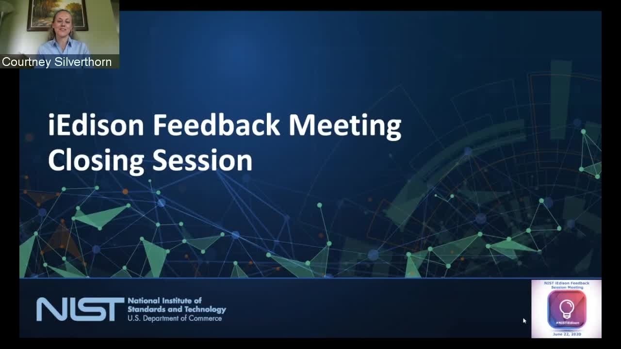 iEdison Feedback Session Meeting, Part 3