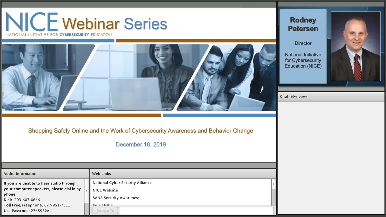 NICE Webinar - Shopping Safely Online and the Work of Cybersecurity Awareness and Behavior Change