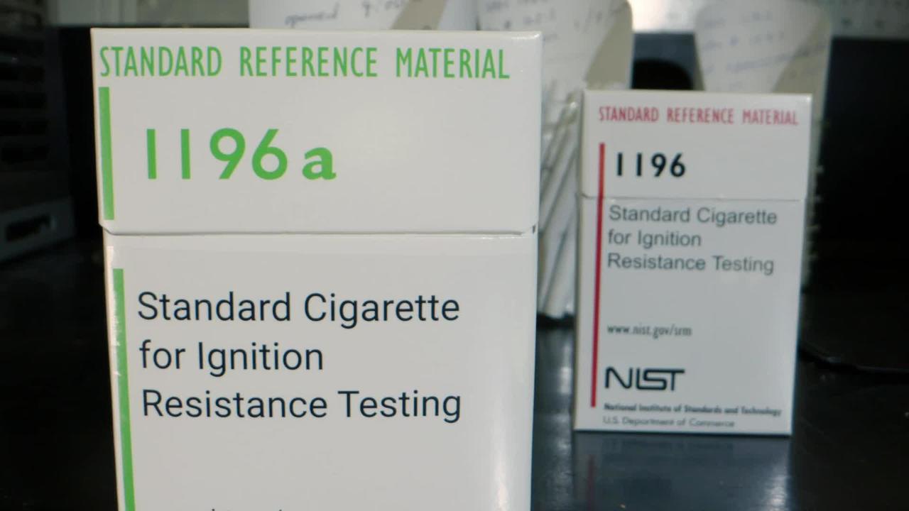 SRM 1196a - Standard Cigarette for Testing Flammability of Mattresses and Furniture