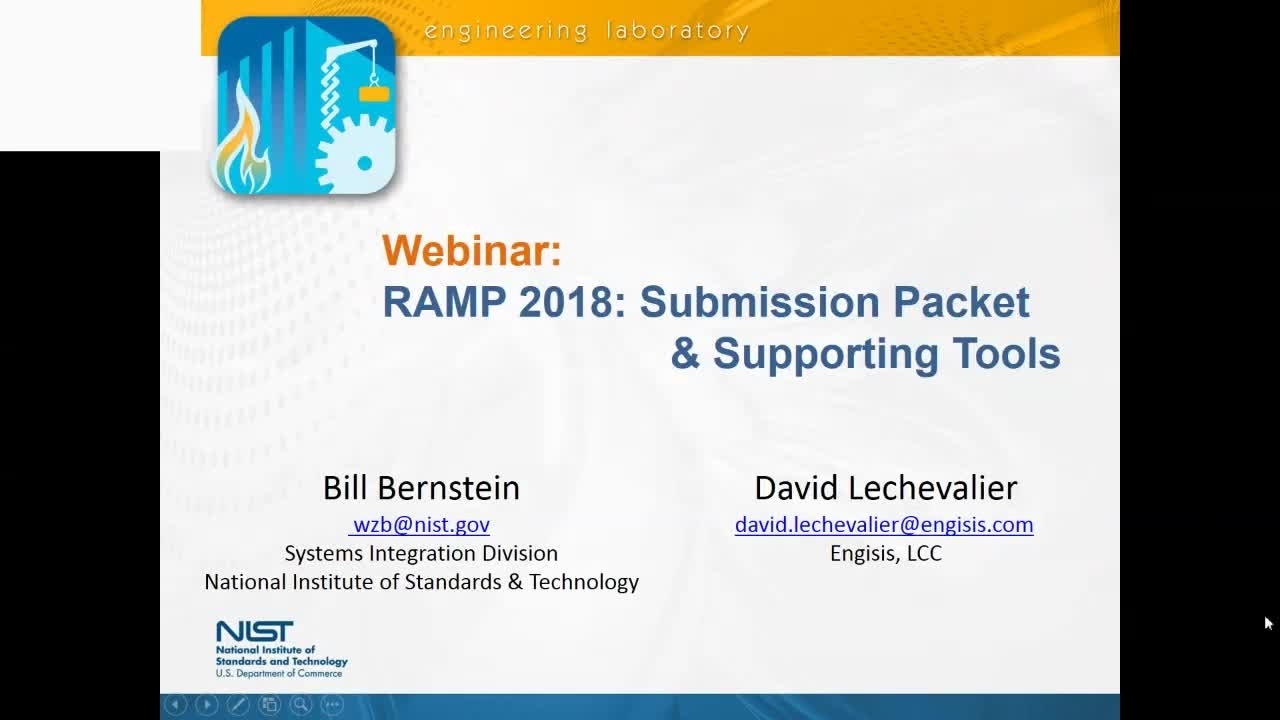 RAMP 2018: Submission Packet & Supporting Tools