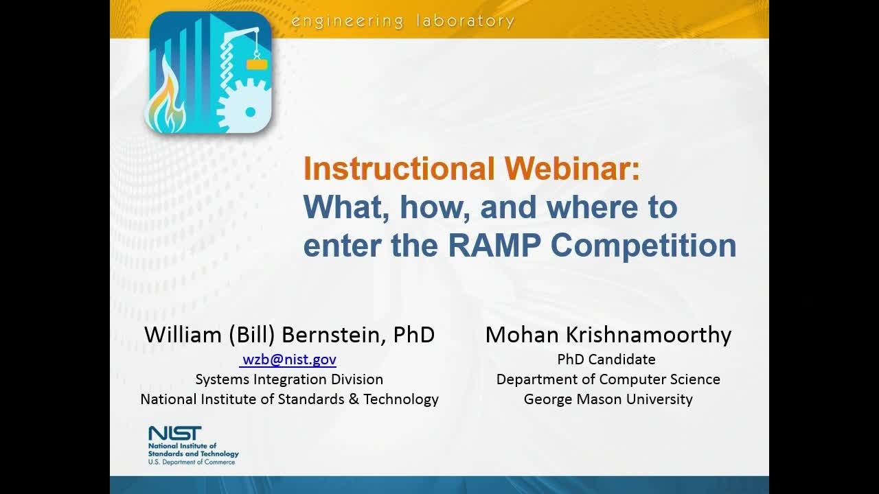 RAMP 2017 Competition Instructional Webinar: What, How and Where to Enter