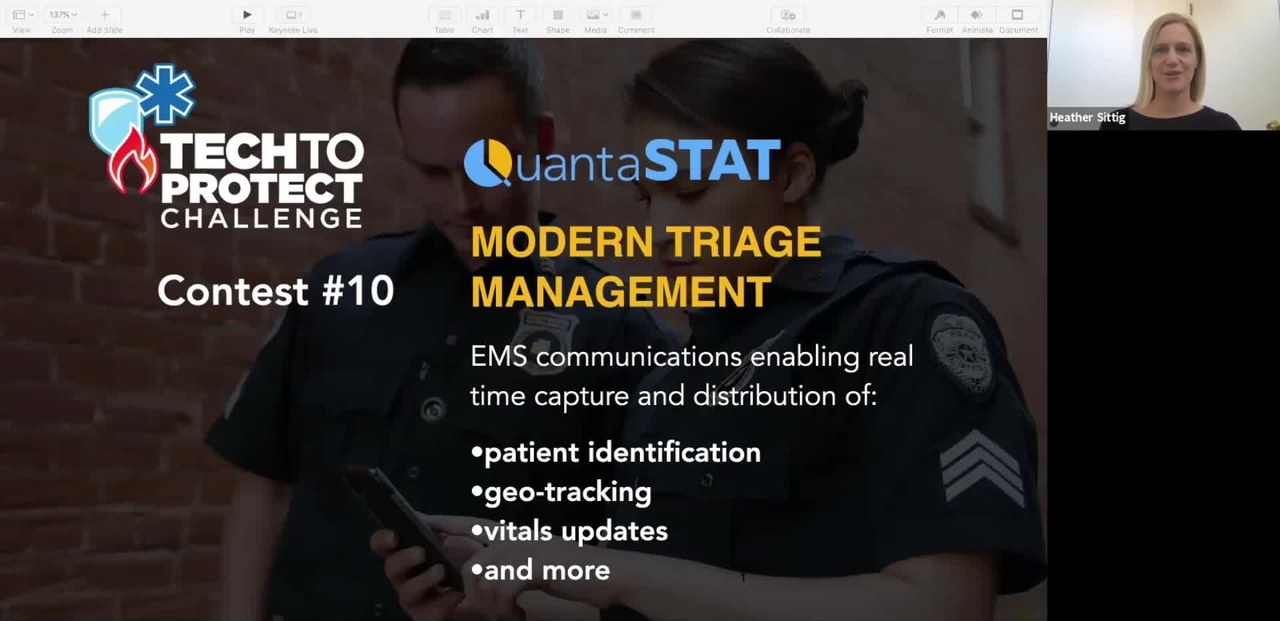 Tech to Protect Challenge - Modern Triage Management - QuantaSTAT