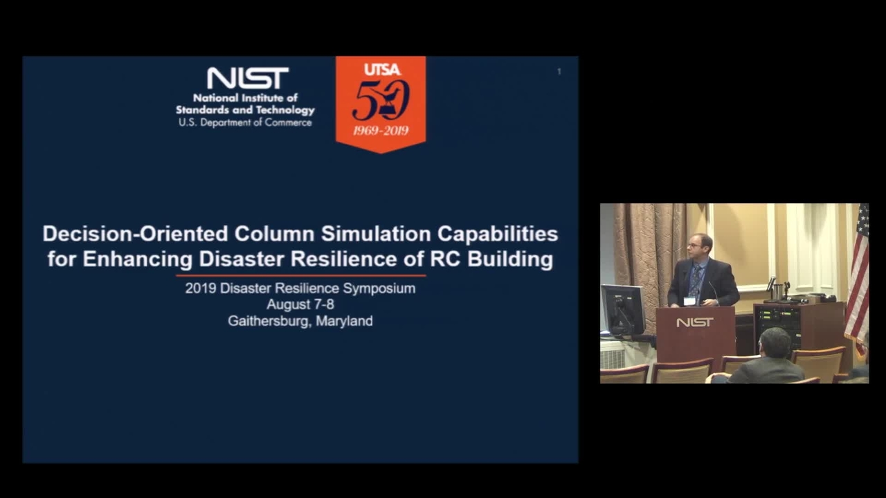 Decision-Oriented Column Simulation Capabilities for Enhancing Disaster Resilience of Reinforced Concrete Buildings: 2019 Disaster Resilience Symposium (Group Presentation)