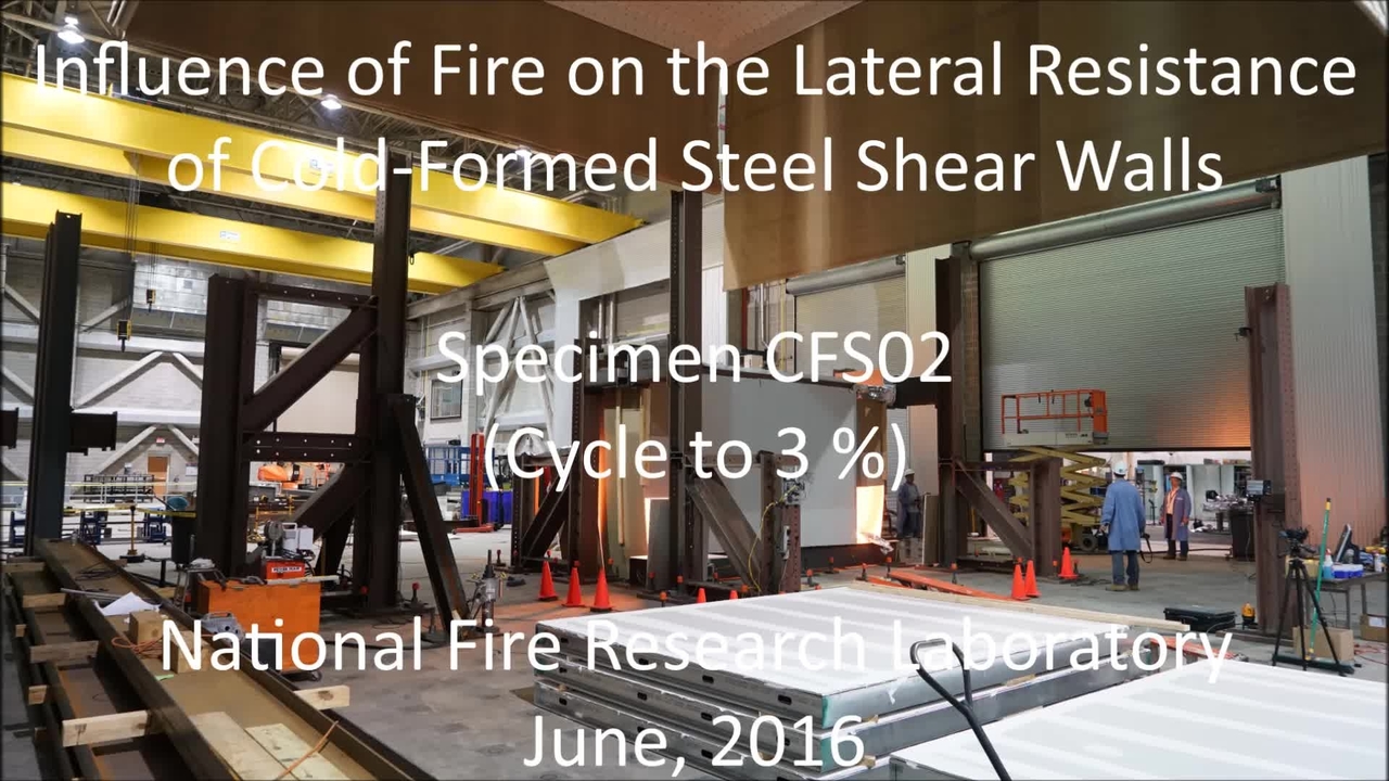 Cold-Formed Steel Shear Wall Structure-Fire Interaction (CFS02)