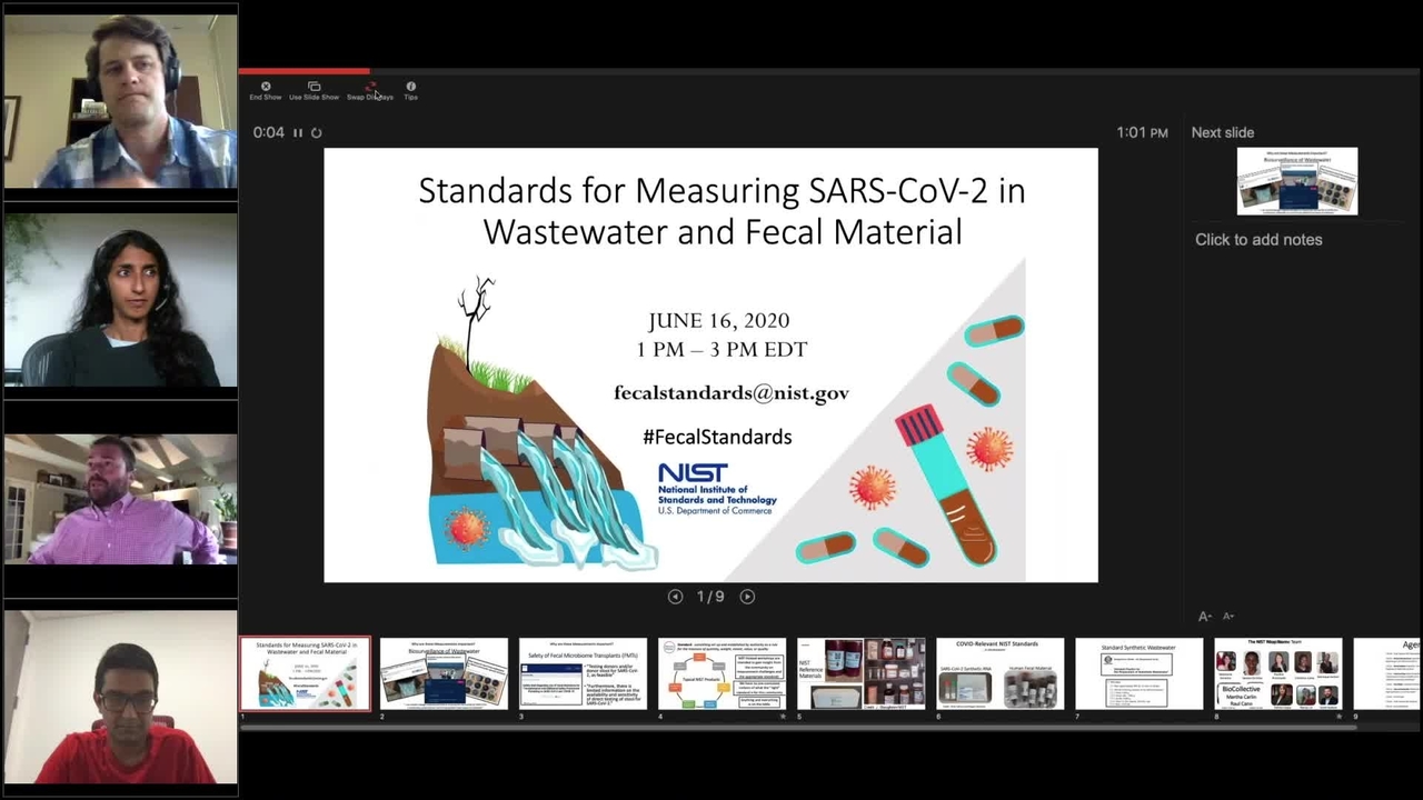 Webinar: Measuring SARs-CoV-2 in Wastewater and Fecal Material