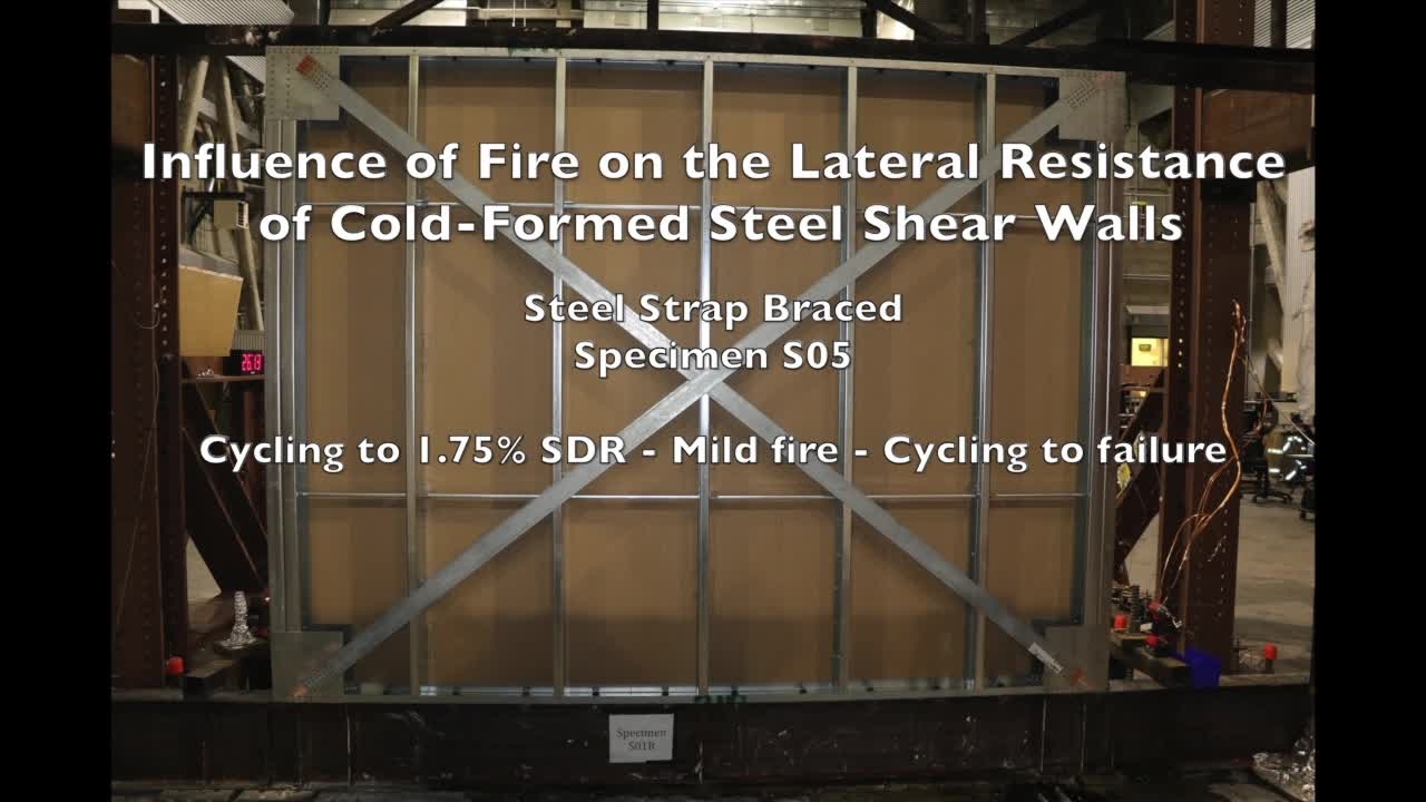 Cold-Formed Steel Shear Wall Structure-Fire Interaction (Specimen S05)