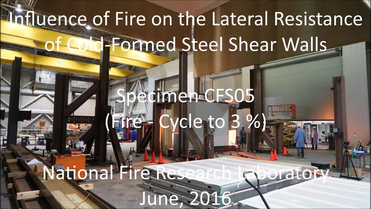 Cold-Formed Steel Shear Wall Structure-Fire Interaction (CFS05)