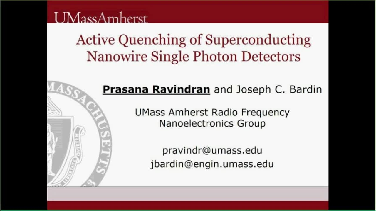 Prasana Ravindran - Detectors I