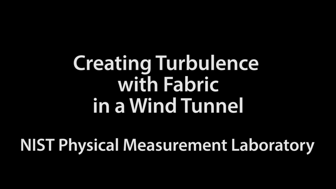 Creating Turbulence with Fabric in a Wind Tunnel