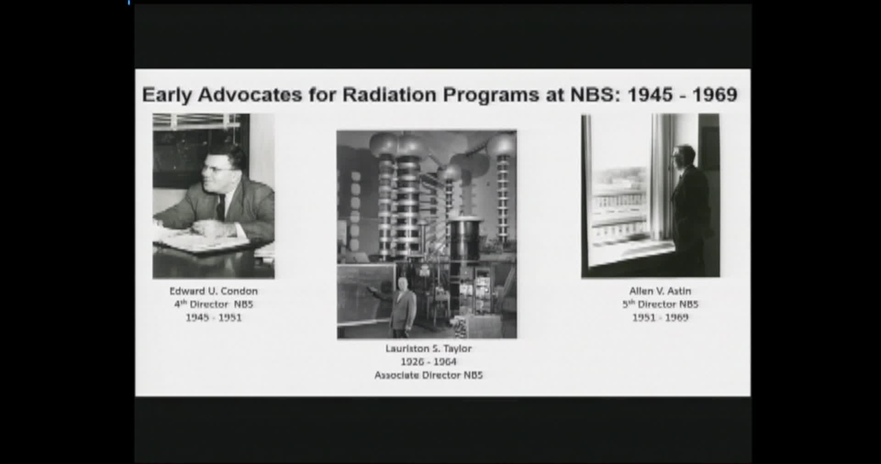 NIST Colloquium Series: Radiation Physics at NBS/NIST - A Half Century of Metrology in NIST Building 245