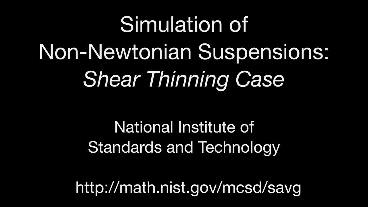 Simulation of Non-Newtonian Suspensions: Shear Thinning Case