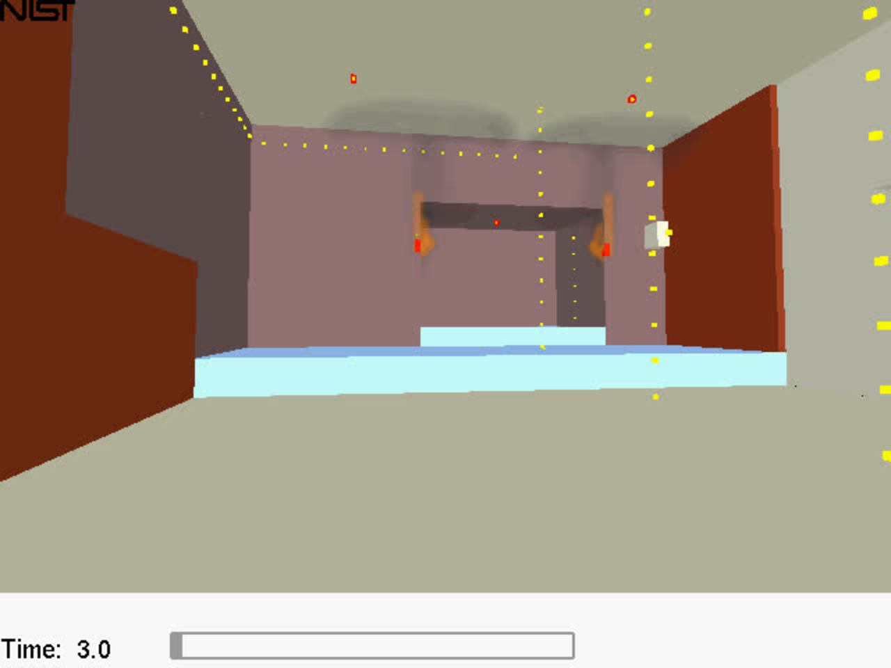 Sprinklered Computer Model of Stage Area with Fire Dynamics Simulator (FDS) and Smokeview