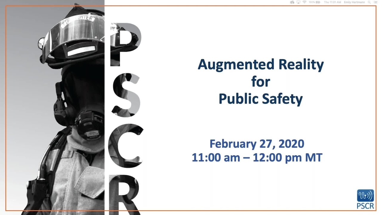 PSCR Webinar_ AR for Public Safety-