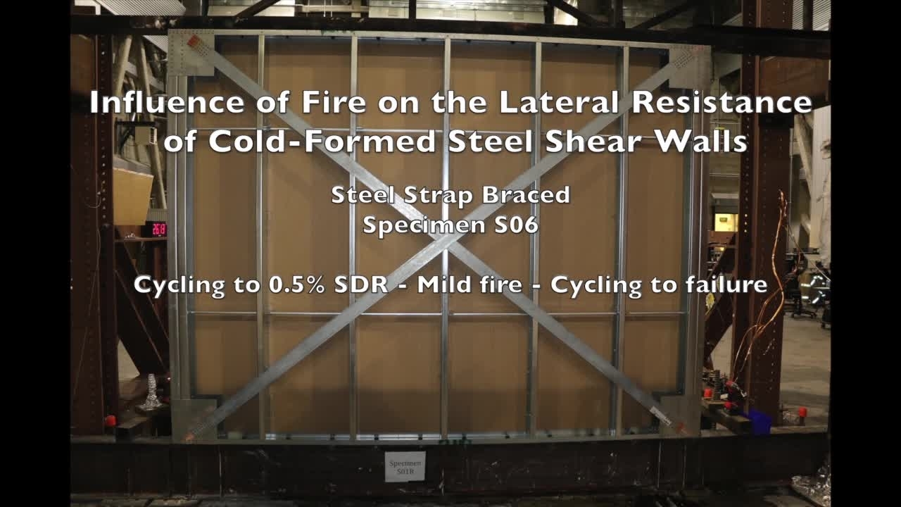 Cold-Formed Steel Shear Wall Structure-Fire Interaction (Specimen S06)