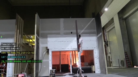 CLT Test 1-3: Front View (Time Lapse) | NIST