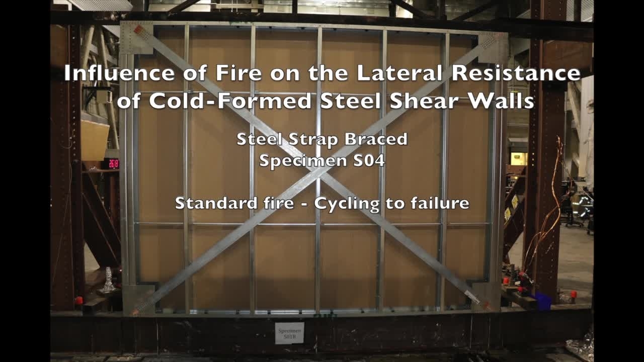 Cold-Formed Steel Shear Wall Structure-Fire Interaction (Specimen S04)