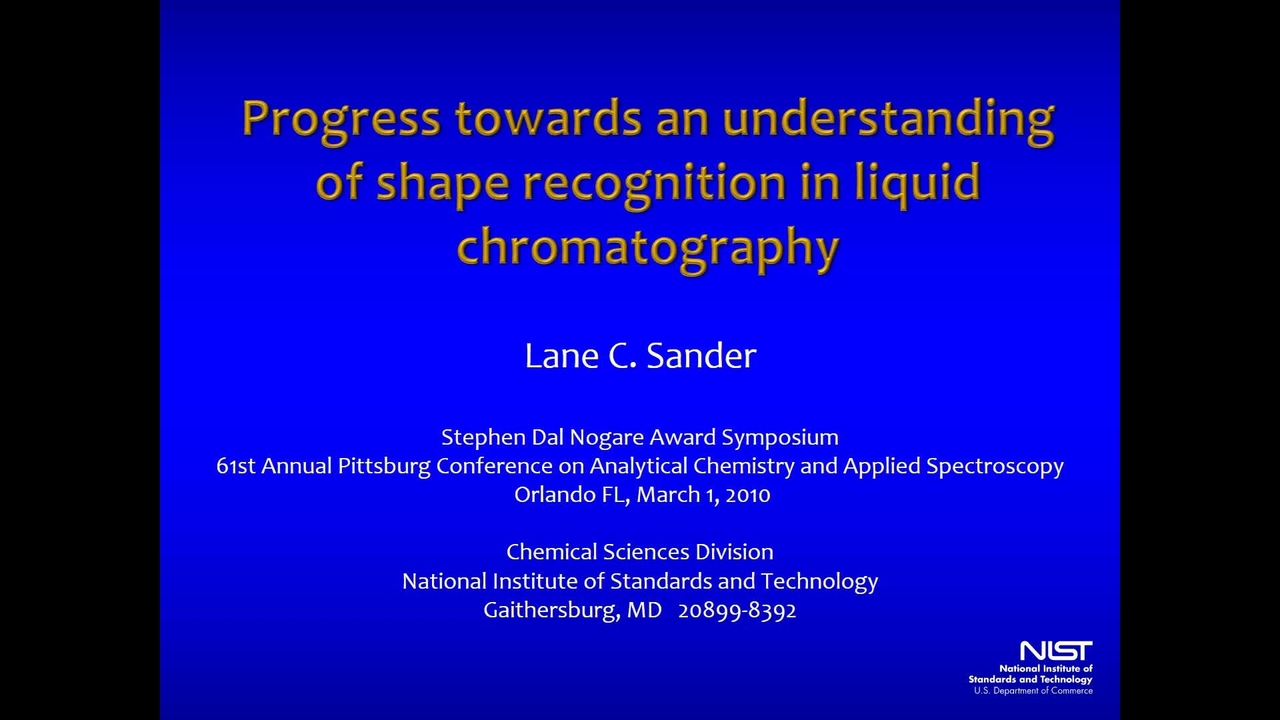 Progress Towards an Understanding of Shape Recognition in Liquid Chromatography