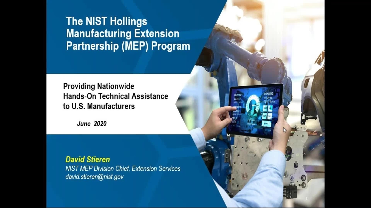 Seeking Assistance through the NIST Hollings MEP Program_On-Demand Session