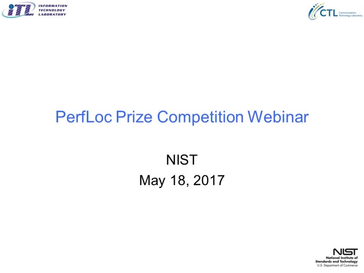 PerfLoc Prize Competition Webinar