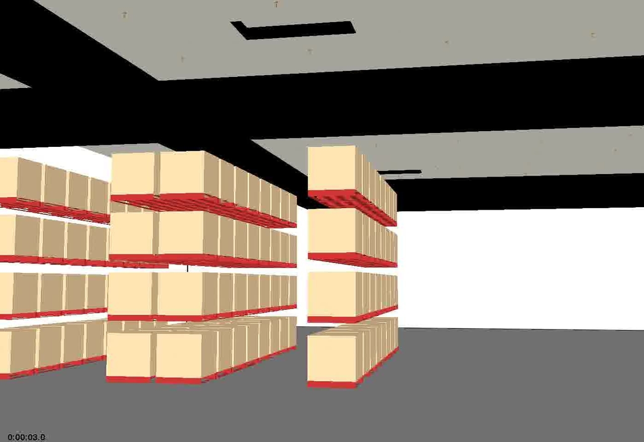 Fire Dynamics Simulator (FDS) Simulation of a Storage Rack Fire