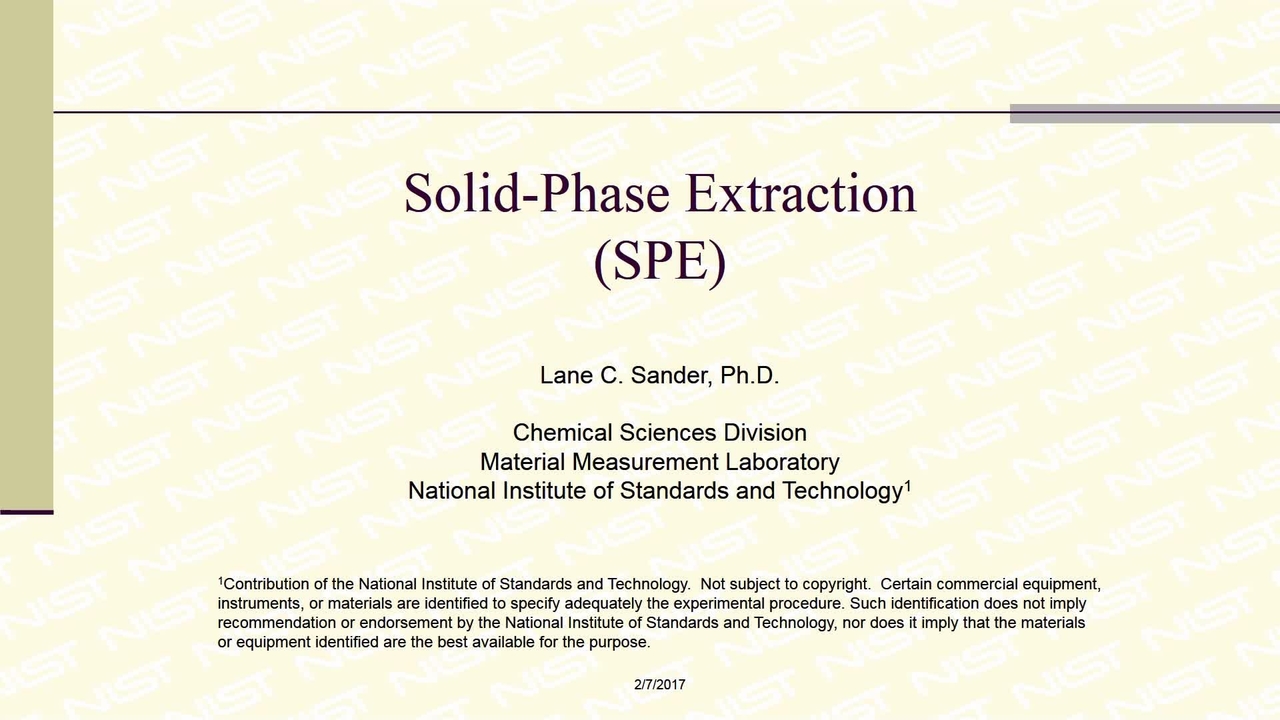 Solid Phase Extraction
