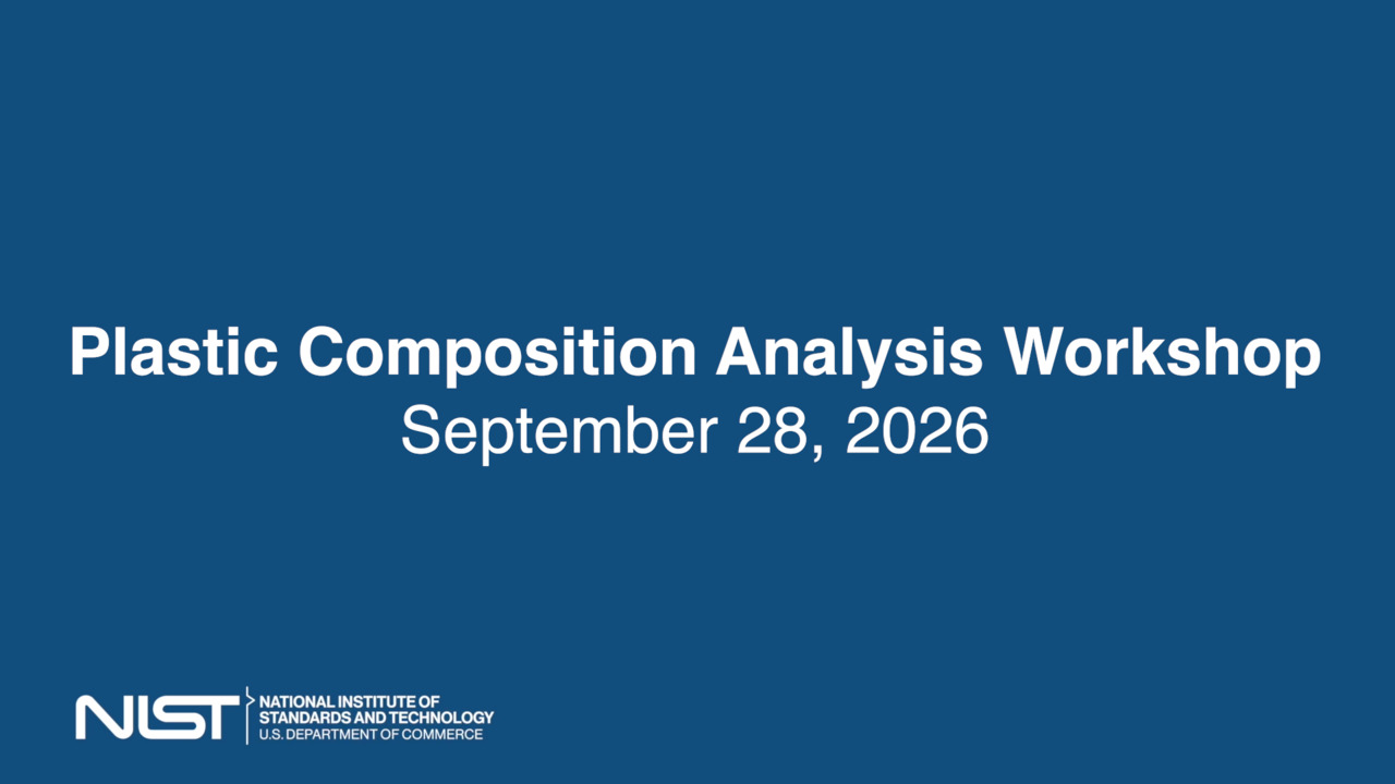 Plastic Composition Analysis Workshop - Day 1