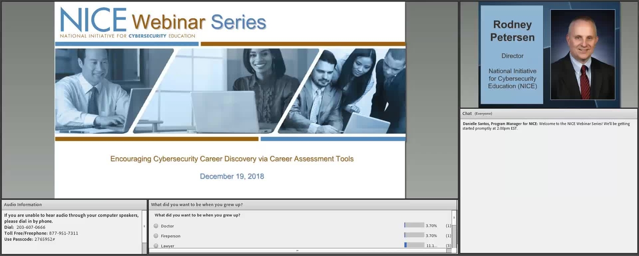 NICE Webinar: Encouraging Cybersecurity Career Discovery via Career Assessment Tools