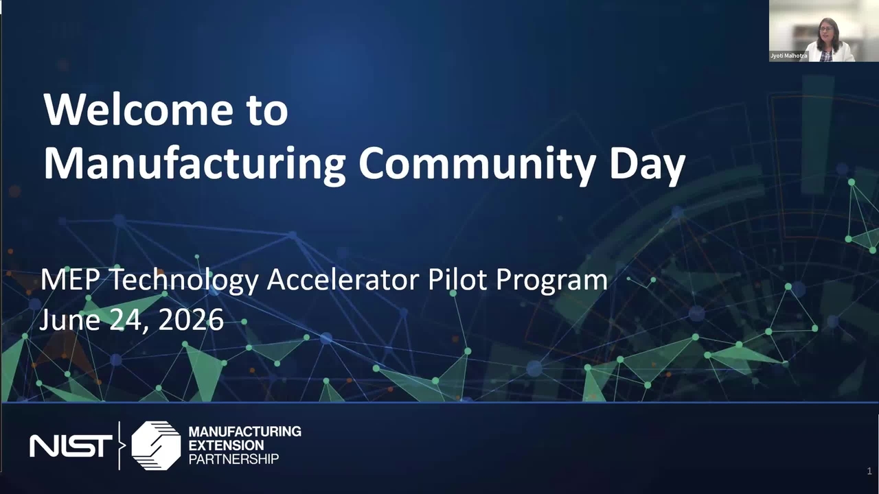 Manufacturing Community Day: Main Session