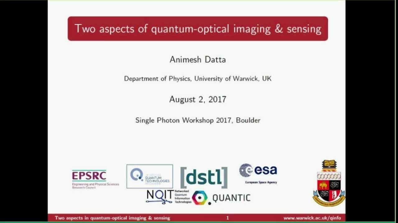 Animesh Datta - Metrology III