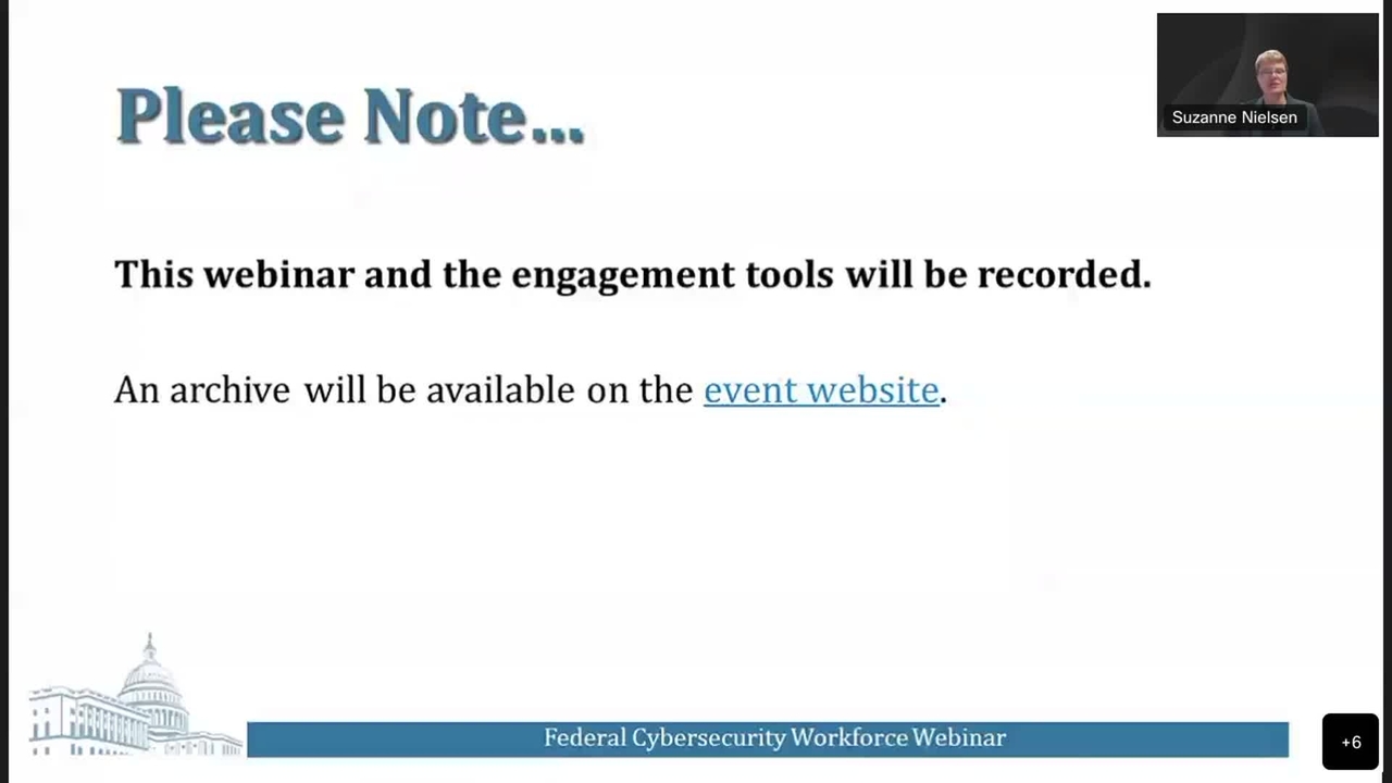 NICE Webinar: Providing Timely and Clear Data to Support Federal Cybersecurity Workforce Needs Webinar (January 2023)