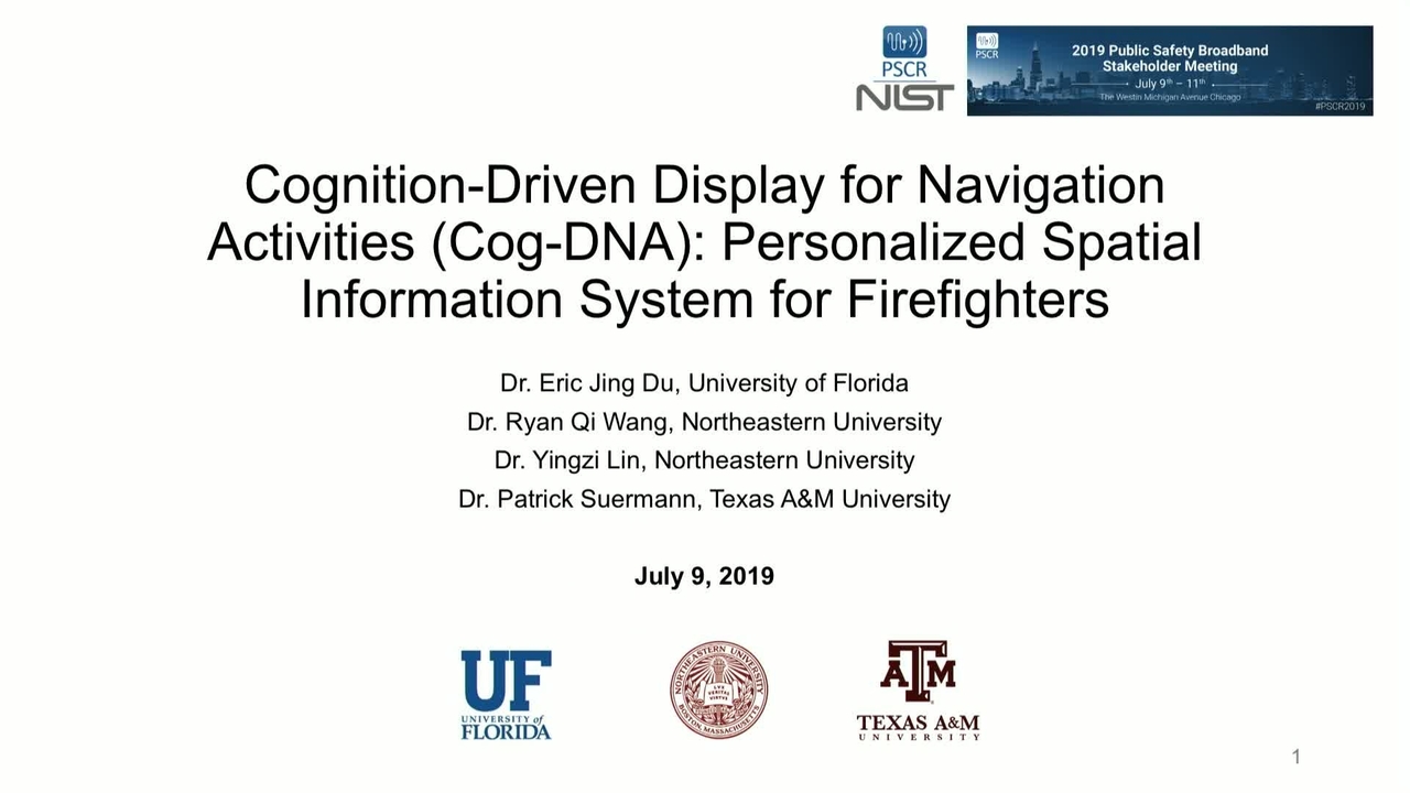 Cognition-Driven Display for Navigation Activities (CogDNA)