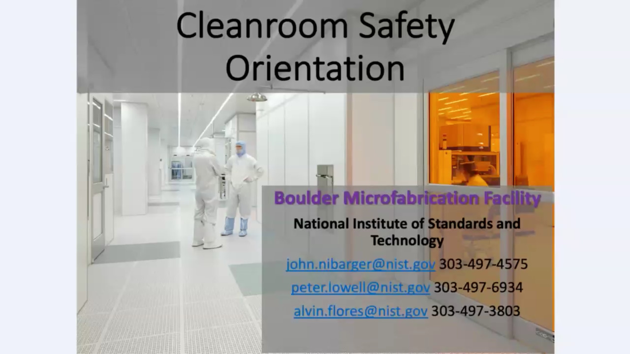 Cleanroom Safety Orientation for Construction