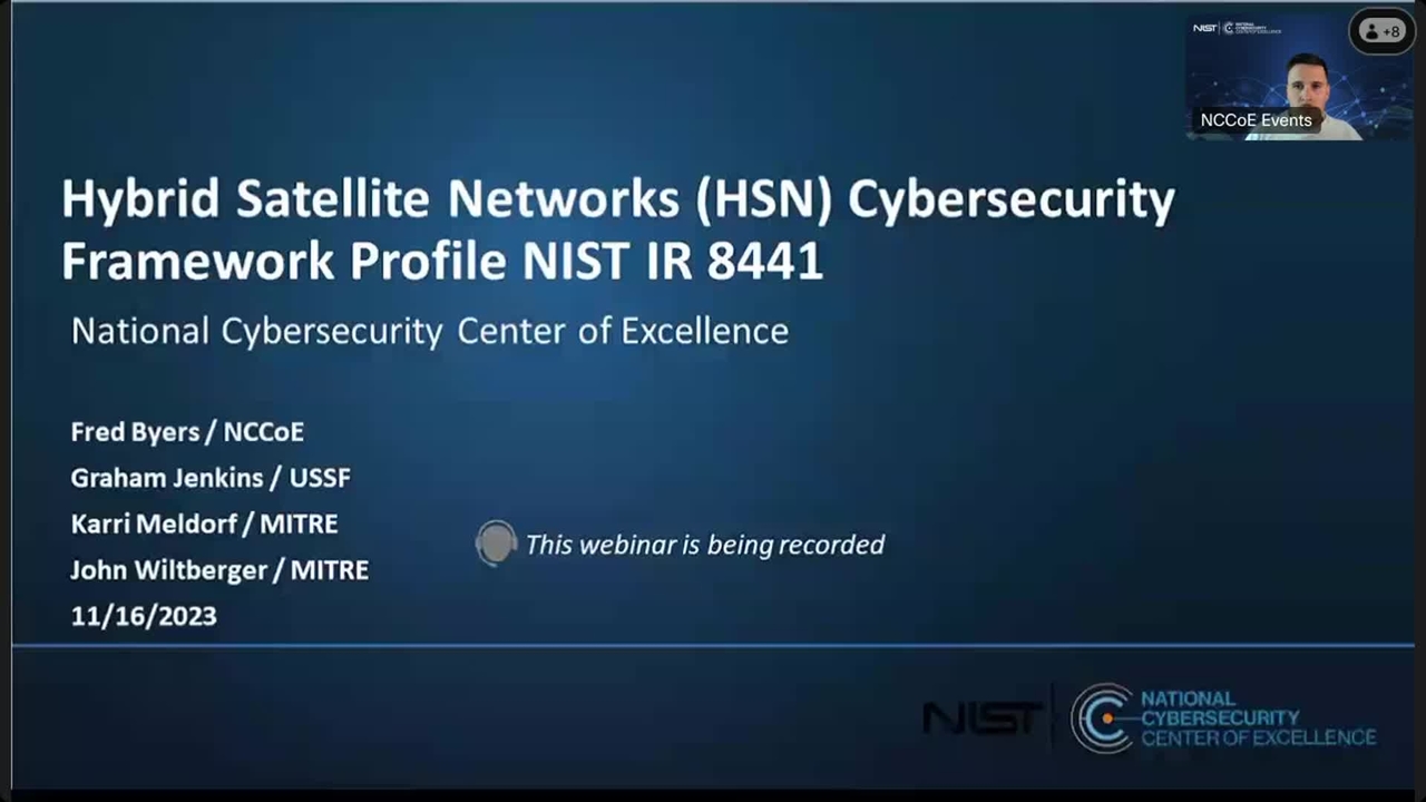 Hybrid Satellite Network Cybersecurity Framework Profile Implementation