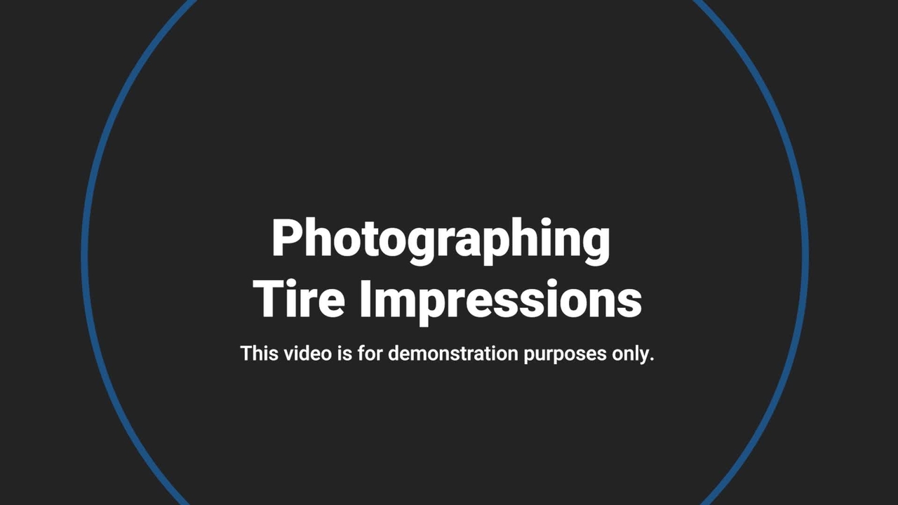 Video #8 - Trace Evidence Collection: Photographing tire impressions