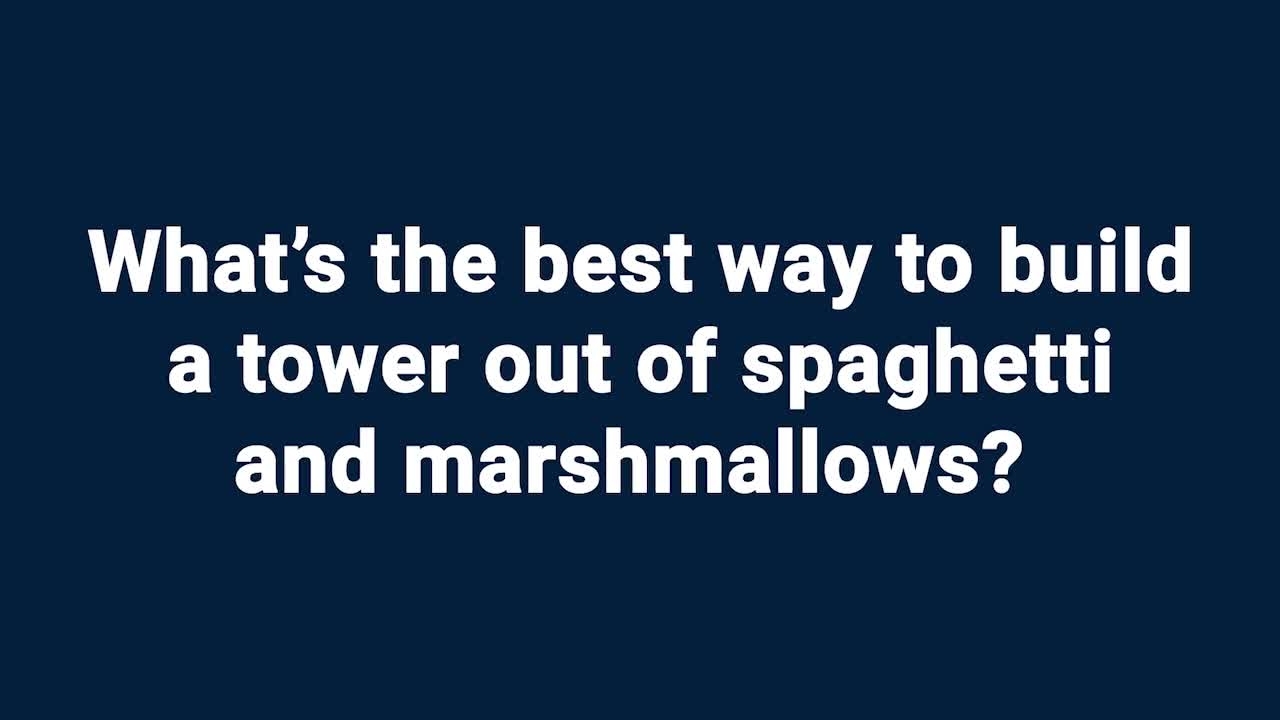 Kids Ask NIST: What's the best way to build a tower out of spaghetti and marshmallows?